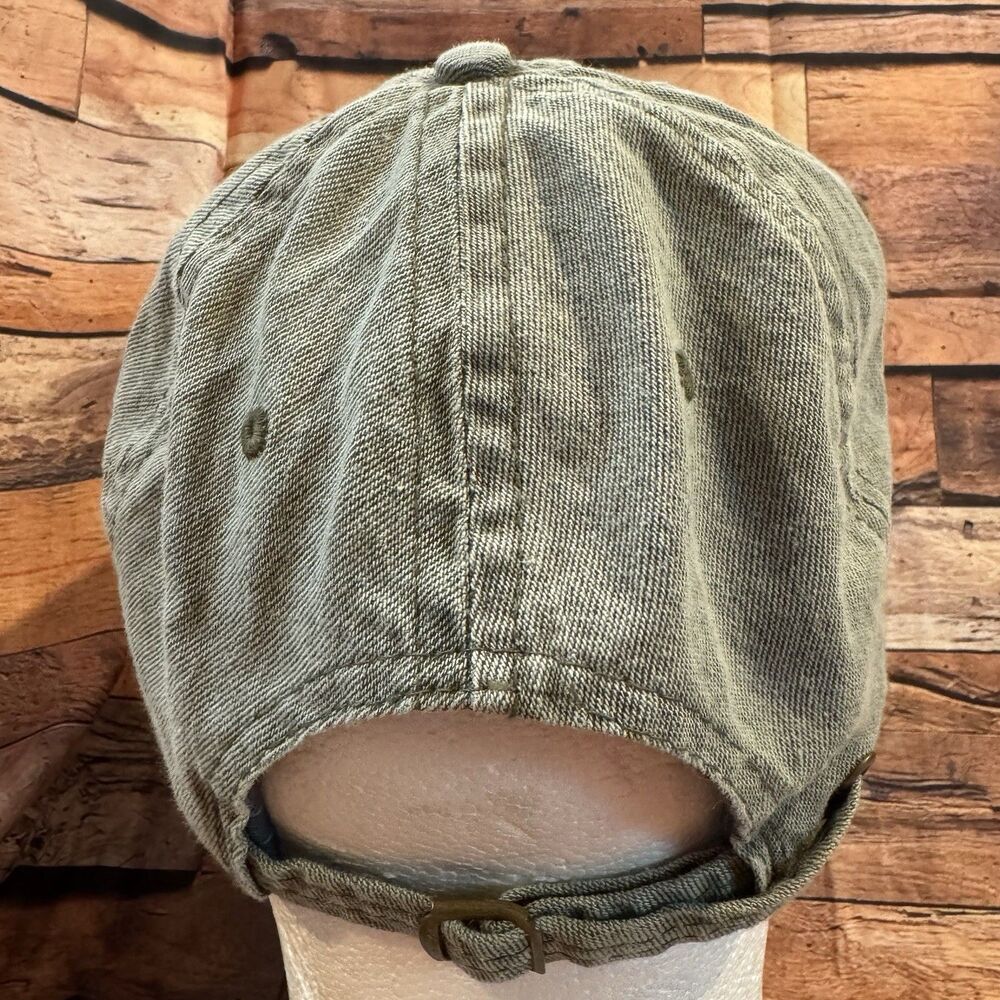 Vintage Imperial Cree Meadows Ruidoso NM Golf Hat Green Tan Strapback Made in US - Picture 3 of 7